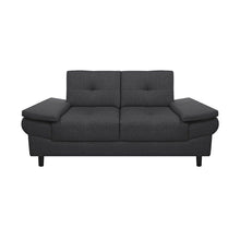 Sofa Michelle Antifluido, Color Gris Oscuro