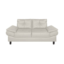 Sofa Michelle Cuero Sintetico, Color Beige