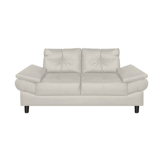 Sofa Michelle Cuero Sintetico, Color Beige