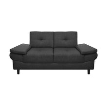 Sofa Michelle Tela, Color Gris Oscuro