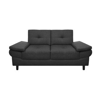 Sofa Michelle Tela, Color Gris Oscuro