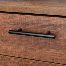 Mueble Tocador Wesley, Cobre y Wengue, con Cuatro Cajones Para Ubicar Maquillaje