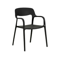 Silla de Cafetería Vita Con Brazo Negra, Negro