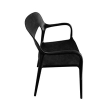 Silla de Cafetería Vita Con Brazo Negra, Negro