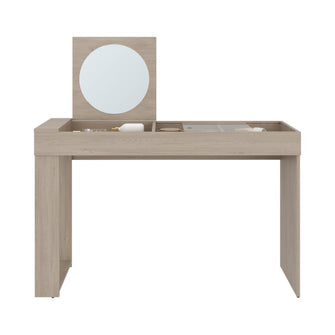 Mueble Tocador Maggie, Blanco Cotta, con espacio para ubicar maquillaje incluye espejo ZF