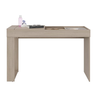 Mueble Tocador Maggie, Blanco Cotta, con espacio para ubicar maquillaje incluye espejo ZF