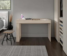 Mueble Tocador Maggie, Blanco Cotta, con espacio para ubicar maquillaje incluye espejo ZF