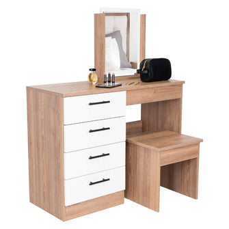 Combo Para Habitación Gennesi, Incluye Closet - Cama - Organizador - Mueble tocador - Mesa de Noche