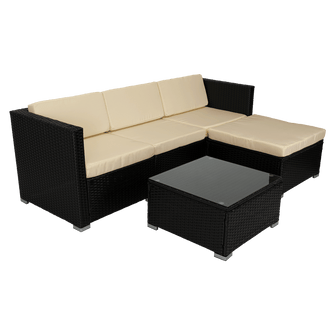 Sala de Exterior Milano , Negro y Blanco Hueso