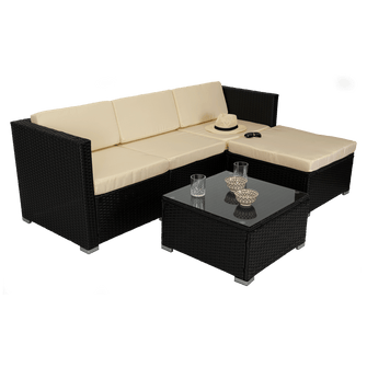 Sala de Exterior Milano , Negro y Blanco Hueso