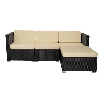 Sala de Exterior Milano , Negro y Blanco Hueso
