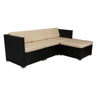 Sala de Exterior Milano , Negro y Blanco Hueso