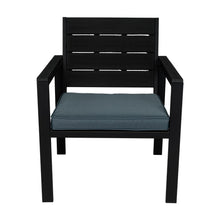 Sala de Exterior Trento , Negro y Gris, Incluye Tres Sillas