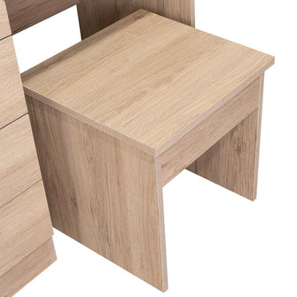 Mueble Tocador Wesley, Beige y Blanco, Espacio Para Ubicar Maquillaje