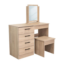 Mueble Tocador Wesley, Beige y Blanco, Espacio Para Ubicar Maquillaje