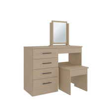 Mueble Tocador Wesley, Cartagena y Blanco, Espacio para Ubicar Maquillaje