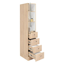 Organizador de Baño Picasso, Beige y Blanco, con Cuatro Cajones Deslizables  ZF