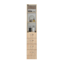 Organizador de Baño Picasso, Beige y Blanco, con Cuatro Cajones Deslizables  ZF