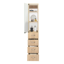 Organizador de Baño Picasso, Beige y Blanco, con Cuatro Cajones Deslizables  ZF