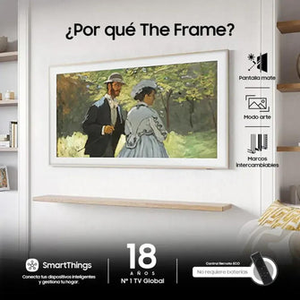 Televisor Samsung 55 pulgadas 3D 4K-UHD QLED The Frame, Negro