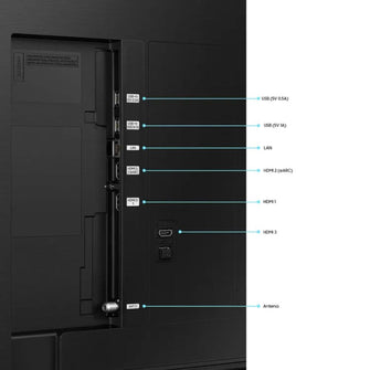 Televisor Samsung 55 pulgadas Qn55Q60D 4K UHD, Negro
