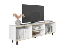 Copia de Mesa Para Tv Tunez Blanco y Café Claro Para Televisor Hasta 70 Pulgadas