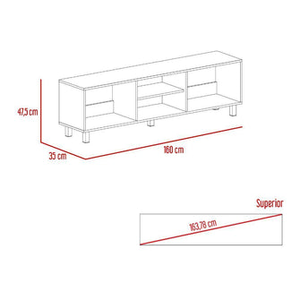 Combo para Habitación Ghera, incluye Mesa de Tv y Closet