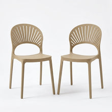 Set de 2 Sillas Paraíso, Color Khaki, con Espaldar y Diseño Moderno