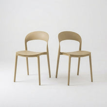 Set de 2 Sillas Patrick, Color Khaki, con Espaldar y Diseño Moderno