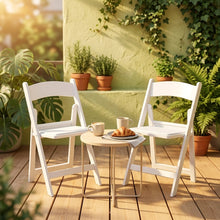 Silla Plegable Erin, Blanco, Diseño Práctico y Funcional
