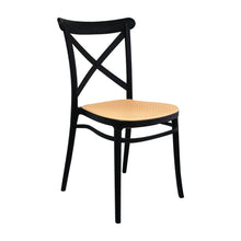 Silla Cross Para Sala Comedor Jardín - 1146 Negro