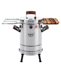 Ahumador y Barril Asador pequeño Premium 15 Libras