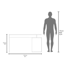 Escritorio en L Up, Wengue, cuenta con un amplio especio de trabajo ZF
