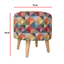 Set x 2 Und Puff Tapizado 39x40x40cm Colors