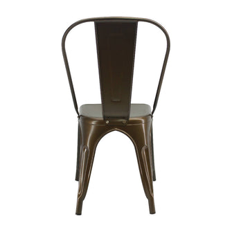 Silla Tolix Metalica Para Comedor Restaurante - Bronce