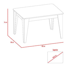 Mesa Para Comedor Ursa, Nogal, con Diseño Moderno, No incluye sillas
