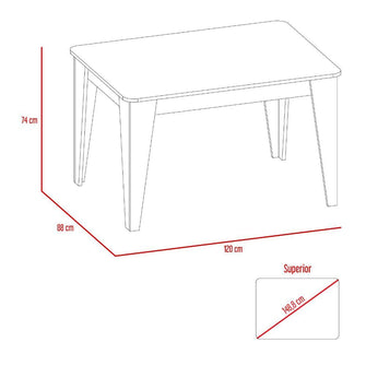 Mueble Multiusos Ursa, Caoba, con Diseño Moderno