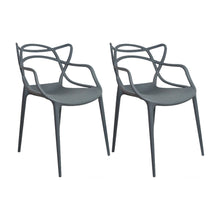 Kit por 2 Silla Solna Para Sala Comedor Jardín - Gris