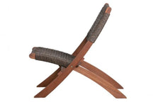 Set de 2 Sillas Plegable de Madera para Exterior Vora, Mocha, Diseño Rústico y Moderno