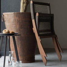 Silla Plegable de Madera para Exterior Vora, Mocha, Diseño Rústico y Moderno