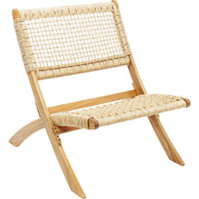 Set de 2 Sillas Plegable de Madera para Exterior Vora, Crudo, Diseño Rústico y Moderno