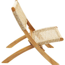 Set de 4 Sillas Plegable de Madera para Exterior Vora, Crudo, Diseño Rústico y Moderno