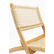Set de 2 Sillas Plegable de Madera para Exterior Vora, Crudo, Diseño Rústico y Moderno