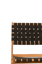 Set de 2 Sillas Plegable de Madera para Exterior Eris, Negro, Diseño Fresco y Moderno