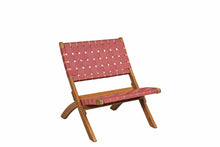 Set de 4 Sillas Plegable de Madera para Exterior Eris, Terracota, Diseño Fresco y Moderno