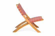 Set de 2 Sillas Plegable de Madera para Exterior Eris, Terracota, Diseño Fresco y Moderno
