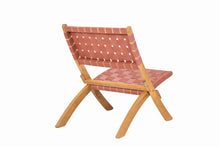 Set de 4 Sillas Plegable de Madera para Exterior Eris, Terracota, Diseño Fresco y Moderno