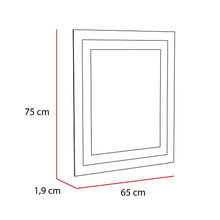 Espejo Rectangular Torino, Girs,  con Diseño en Sandblasting