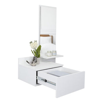 Mesa Flotante Recibidor Viena, Blanco, con un Cajón ZF