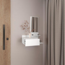 Mesa Flotante Recibidor Viena, Blanco, con un Cajón ZF